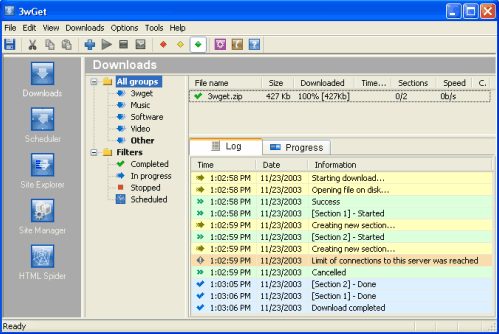 3wGet Screenshot